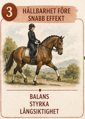 Bilden visar ett tecknat ekipage som ser nöjda och balanserade ut.